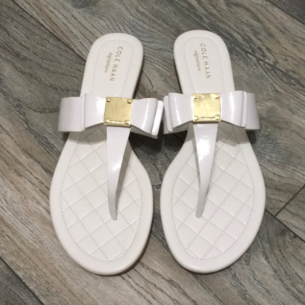 Cole Haan - Tali bow sandals- optic white